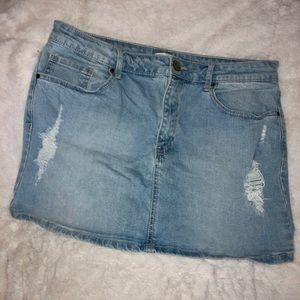 Forever 21 Light denim skirt